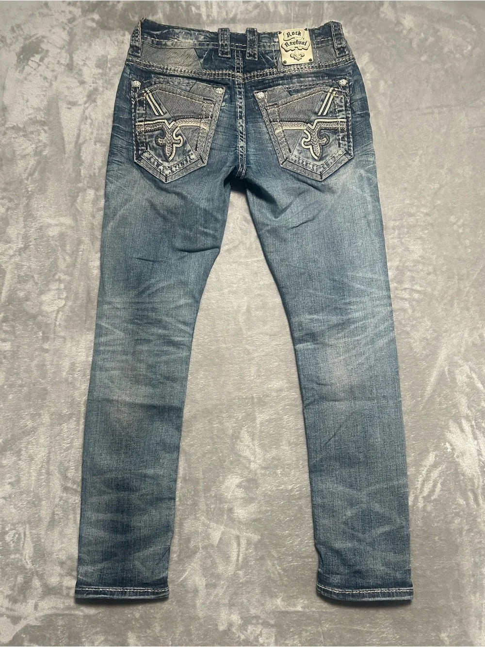 Rock Revival Slim Taper Jeans Men’s 31 Heavy Stitch